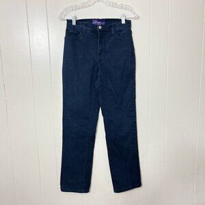 NYDJ Not Your Daughters Jeans Womens Straight Leg Blue Size 2 EUC